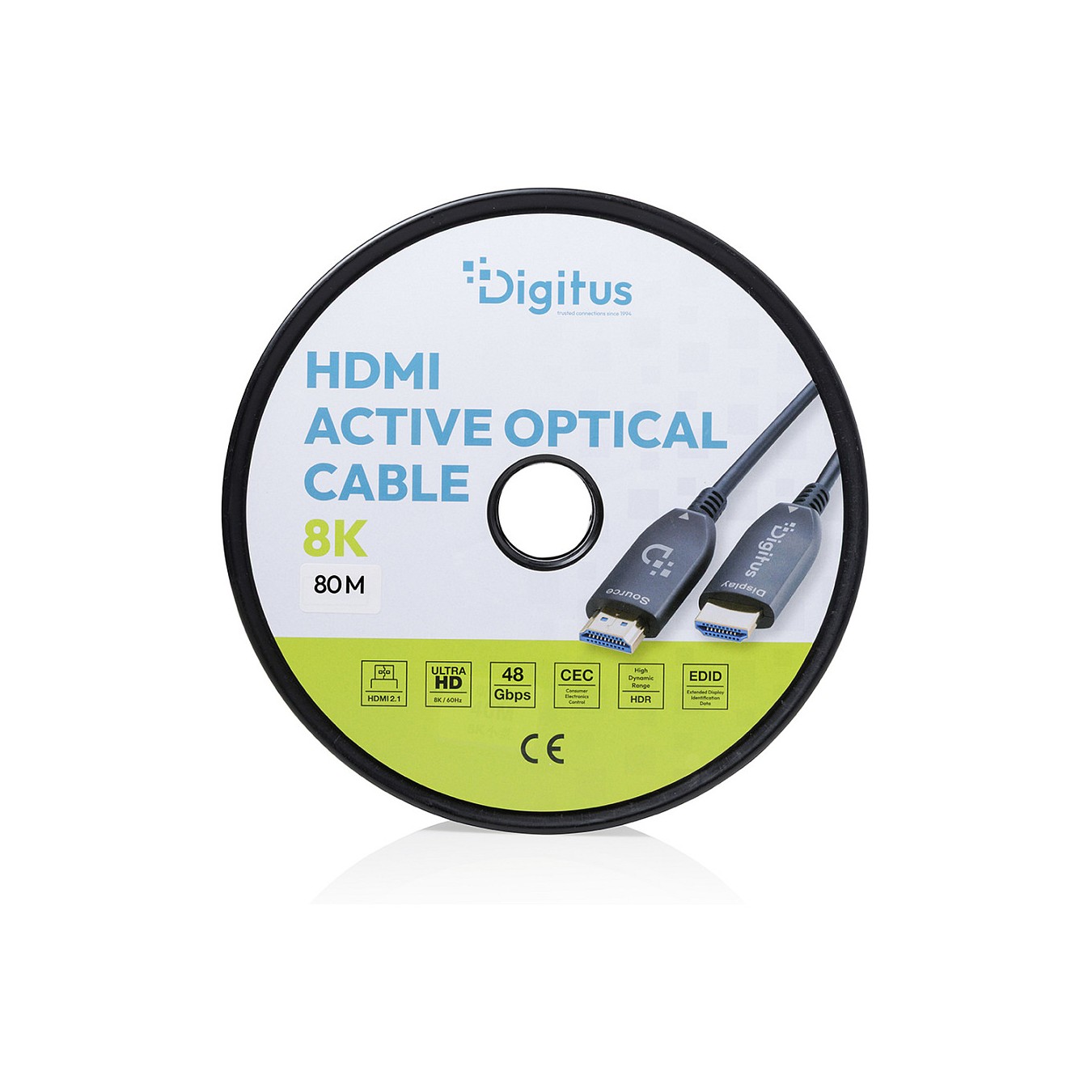 Buy HDMI AOC Hybrid Glasfaserkabel, UHD 8K, 80 m in Cyprus, Nicosia, Limassol, Larnaka, Pafos