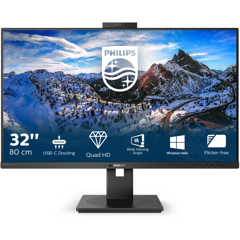 Philips 326P1H/00 - 31.5" QHD IPS Monitor - USB-C 90W, DP1.4, 2xHDMI, 75Hz (Boxed) — Buy in Cyprus with Fast Delivery