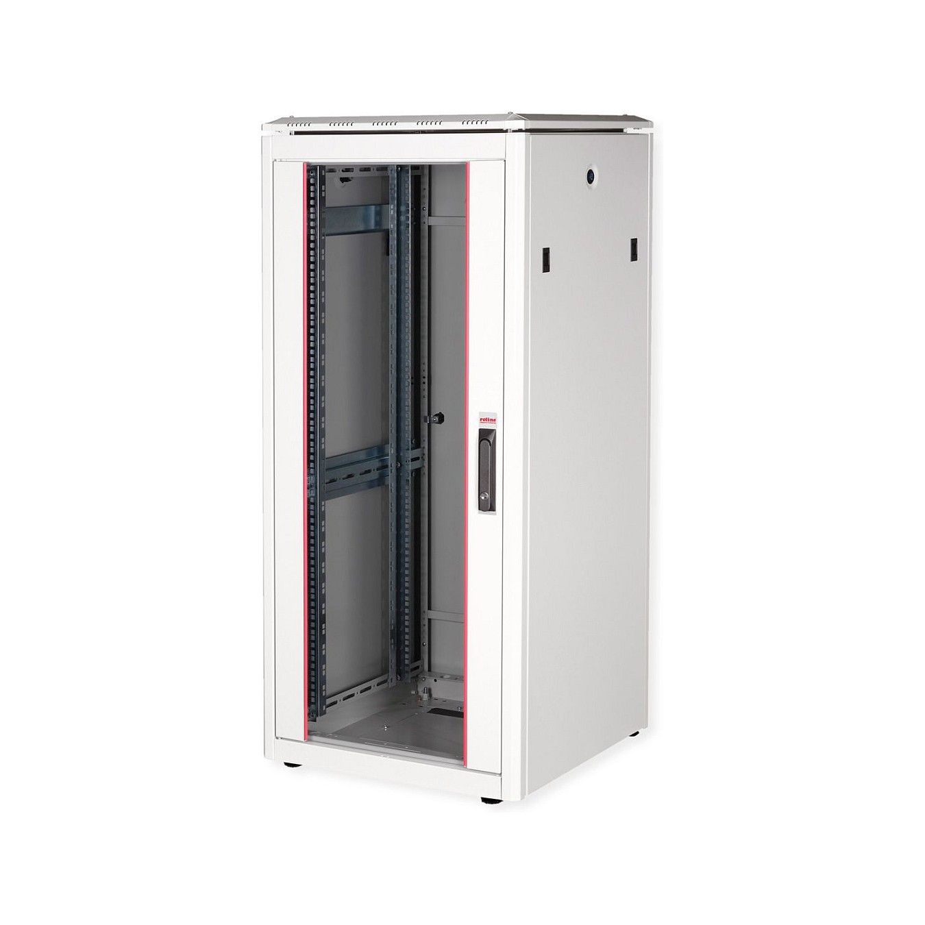Buy ROLINE 19-Zoll Netzwerkschrank Pro 26 HE, 600x600 BxT Glastr grau in Cyprus, Nicosia, Limassol, Larnaka, Pafos
