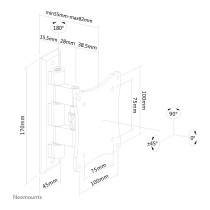 Buy NEOMOUNTS FPMA-W810 Wall Mount fr Flachbildschirme 25,4-60,96cm 10-24Zoll Tilt 12 kg 1 Pivot Silber in Cyprus, Nicosia, Lima