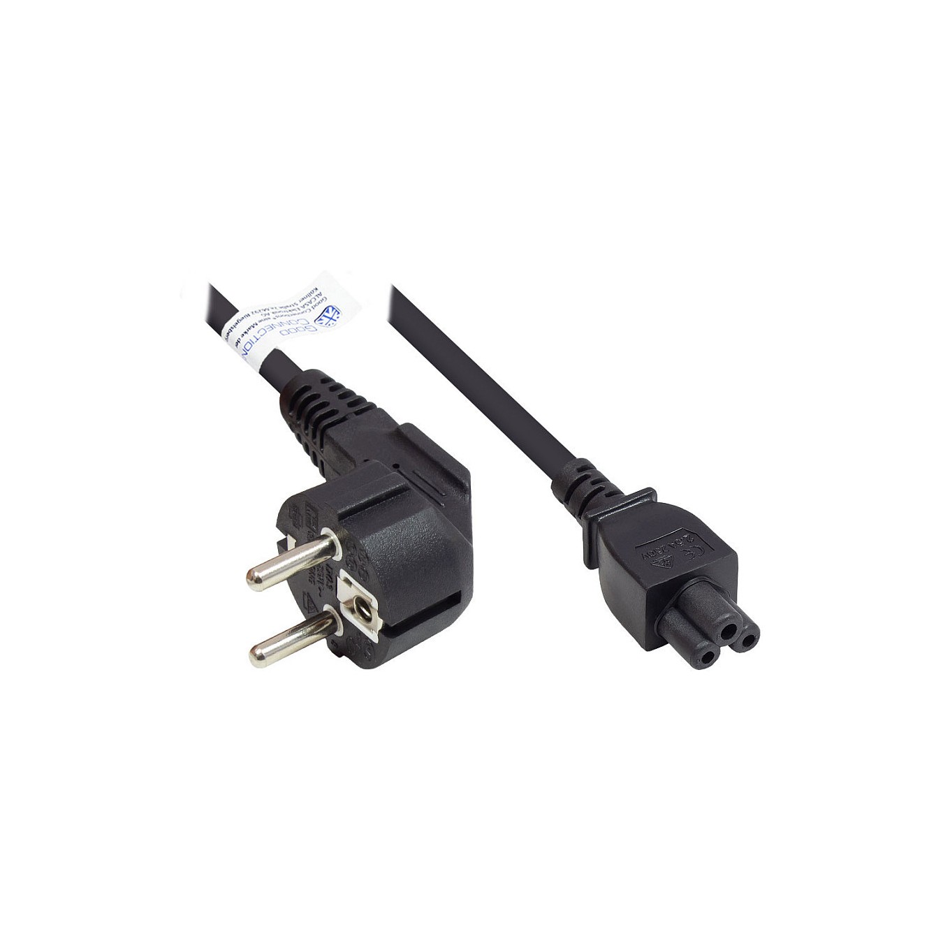 Buy Good Connections Schutzkontakt-Stecker gew.- C5 schw. 5m in Cyprus, Nicosia, Limassol, Larnaka, Pafos