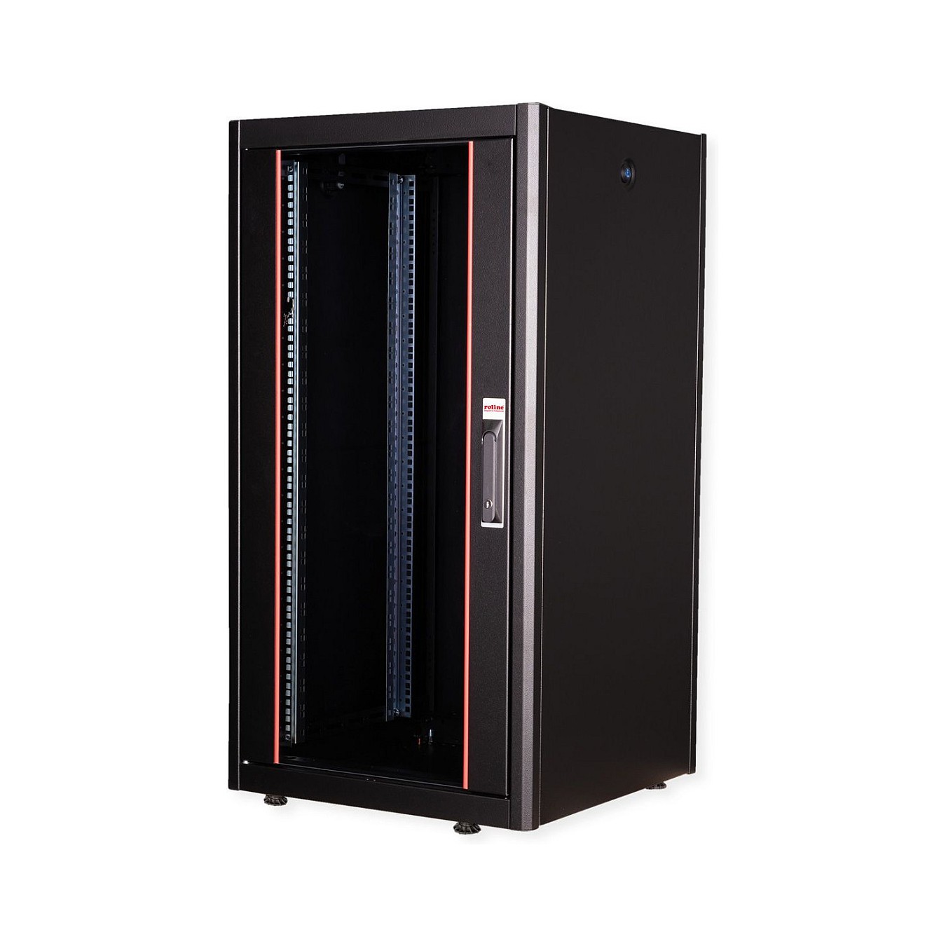 Buy ROLINE 19-Zoll Netzwerkschrank Basic 22 HE, 600x600 BxT Glastr schwarz in Cyprus, Nicosia, Limassol, Larnaka, Pafos