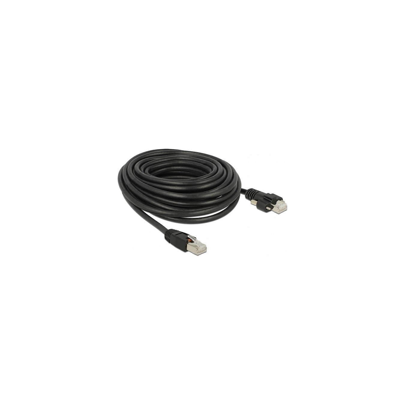 Buy DeLock Patchkabel CAT6 RJ45 S FTP 10m Black in Cyprus, Nicosia, Limassol, Larnaka, Pafos