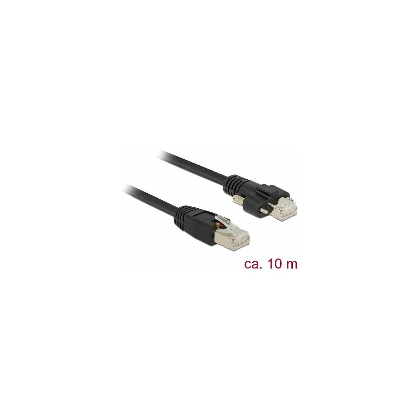 Buy DeLock Patchkabel CAT6 RJ45 S FTP 10m Black in Cyprus, Nicosia, Limassol, Larnaka, Pafos