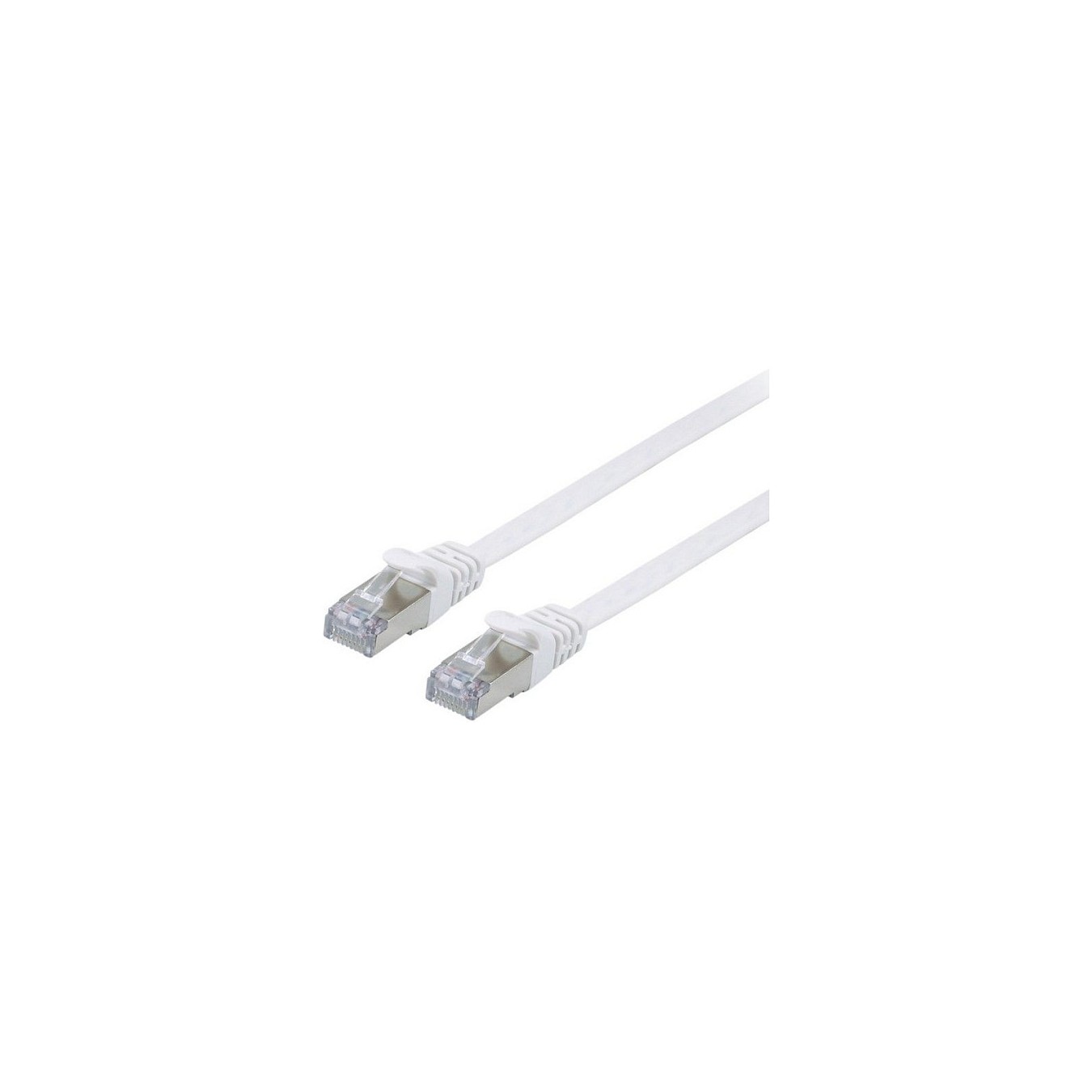 Buy Equip Patchkabel Cat6A U FTP 2xRJ45 10.00m weiß Flach LSZH Polybeutel in Cyprus, Nicosia, Limassol, Larnaka, Pafos