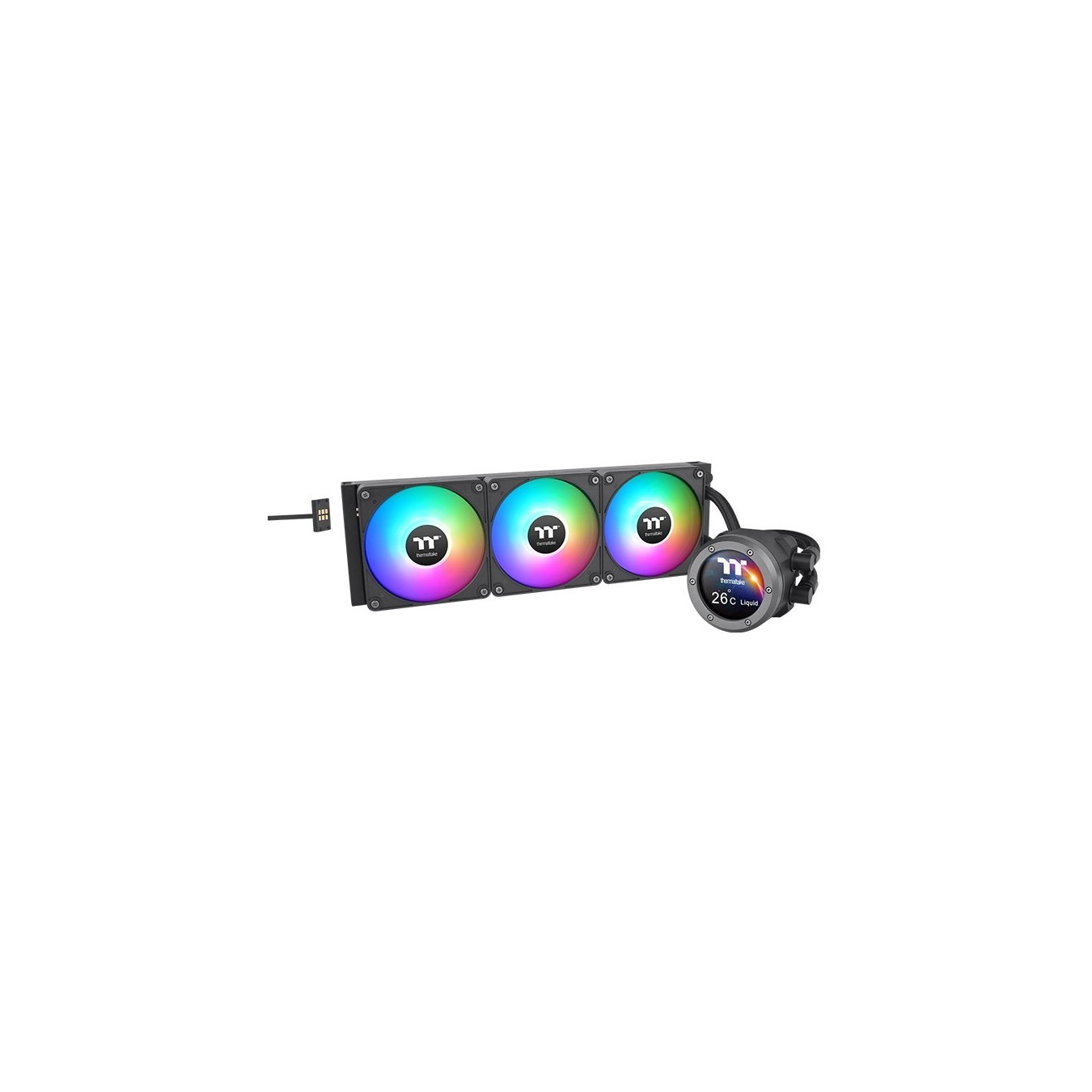 Thermaltake TH280 V2 Ultra EX - AIO Liquid Cooler (3x120mm ARGB, TFT-LCD Pump, Black) — Buy in Cyprus with Fast Delivery