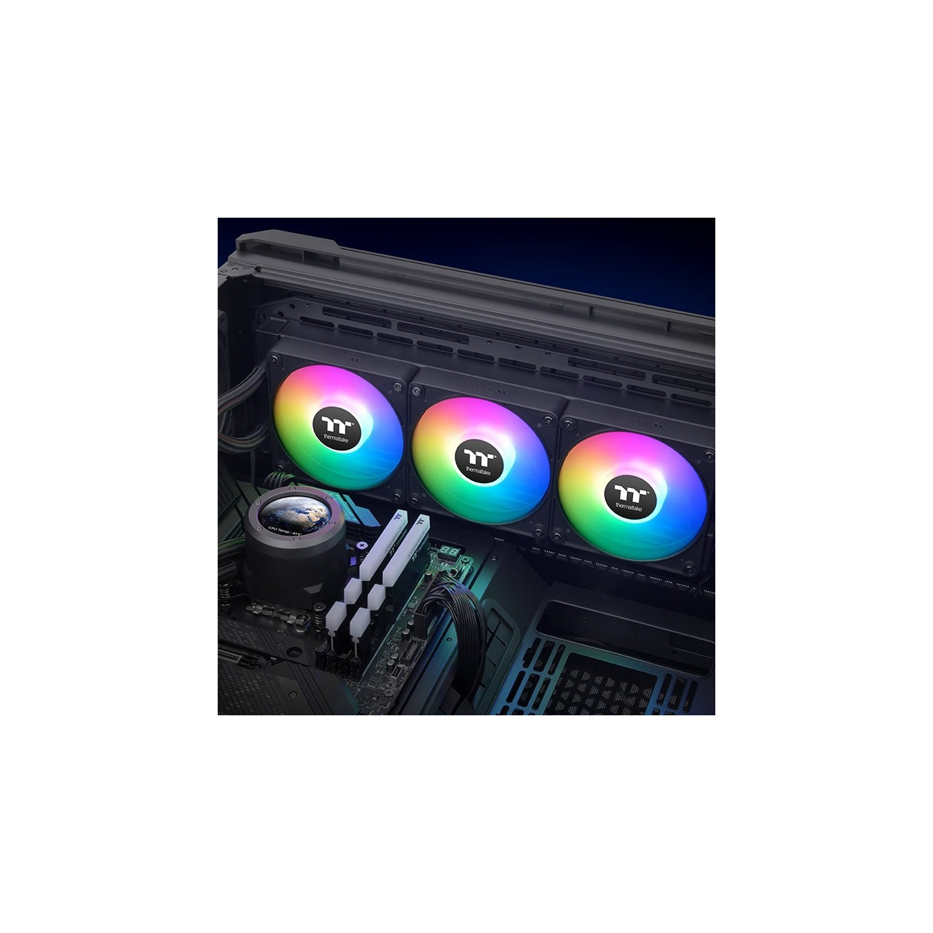 Thermaltake TH280 V2 Ultra EX - AIO Liquid Cooler (3x120mm ARGB, TFT-LCD Pump, Black) — Buy in Cyprus with Fast Delivery