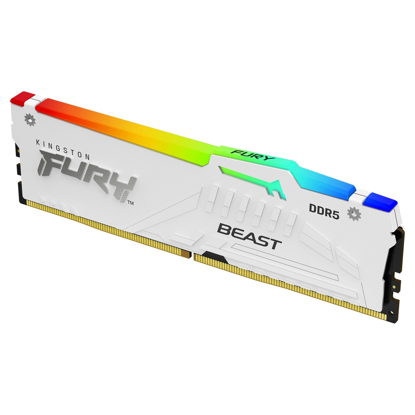 Buy KINGSTON FURY Beast 64GB DIMM 5600MT s DDR5 CL40 Kit of 2 White RGB XMP in Cyprus, Nicosia, Limassol, Larnaka, Pafos