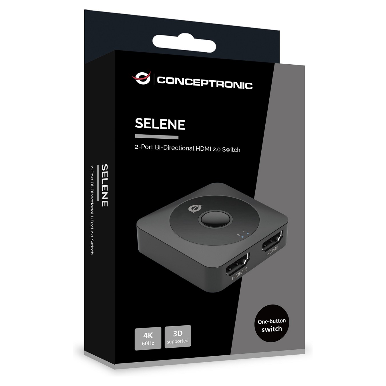 Buy CONCEPTRONIC Switch 2-Port Bidir. 2xHDMI2.0 Bu Bu schwarz in Cyprus, Nicosia, Limassol, Larnaka, Pafos