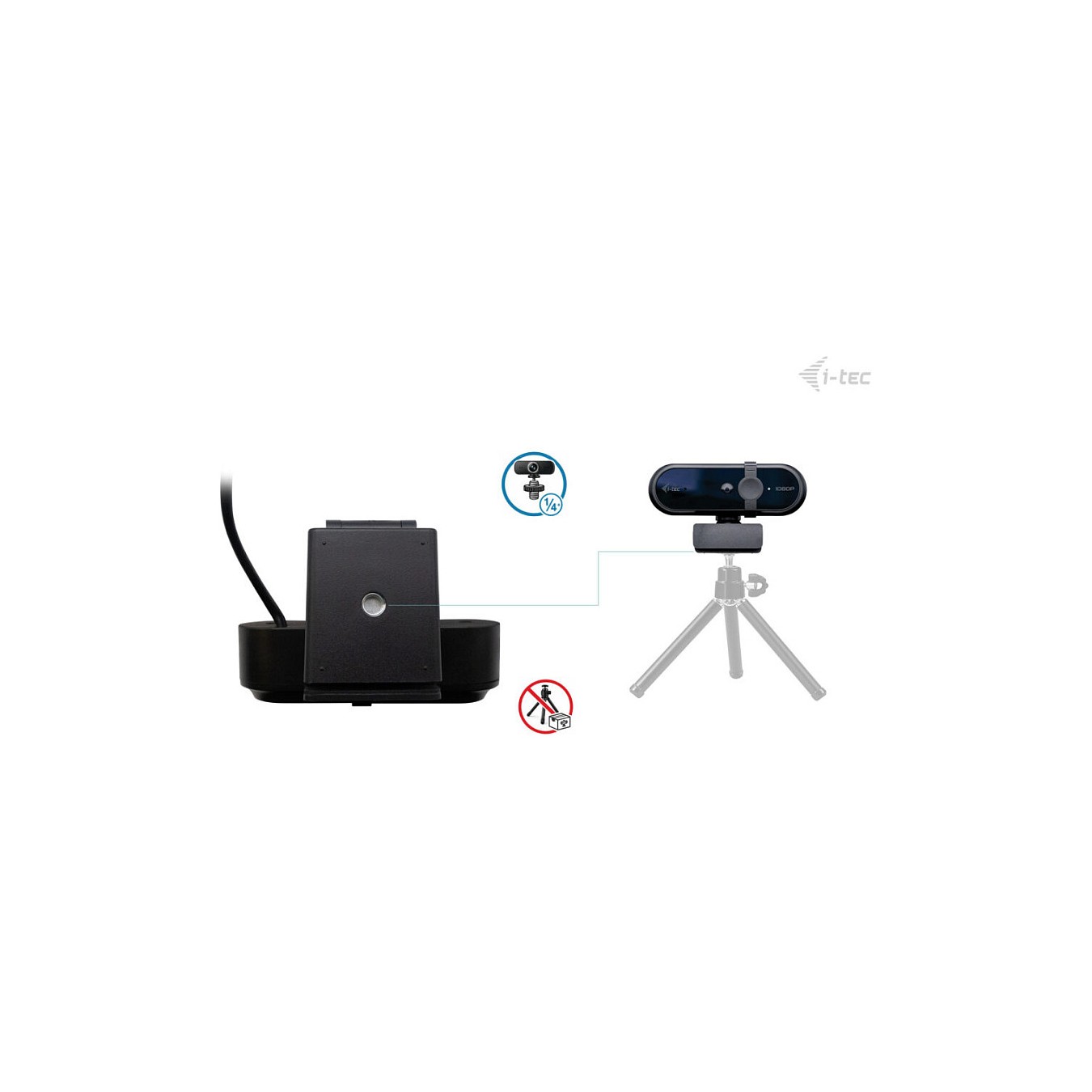 Buy I-TEC SOLOMON 100 1080p Webcam in Cyprus, Nicosia, Limassol, Larnaka, Pafos