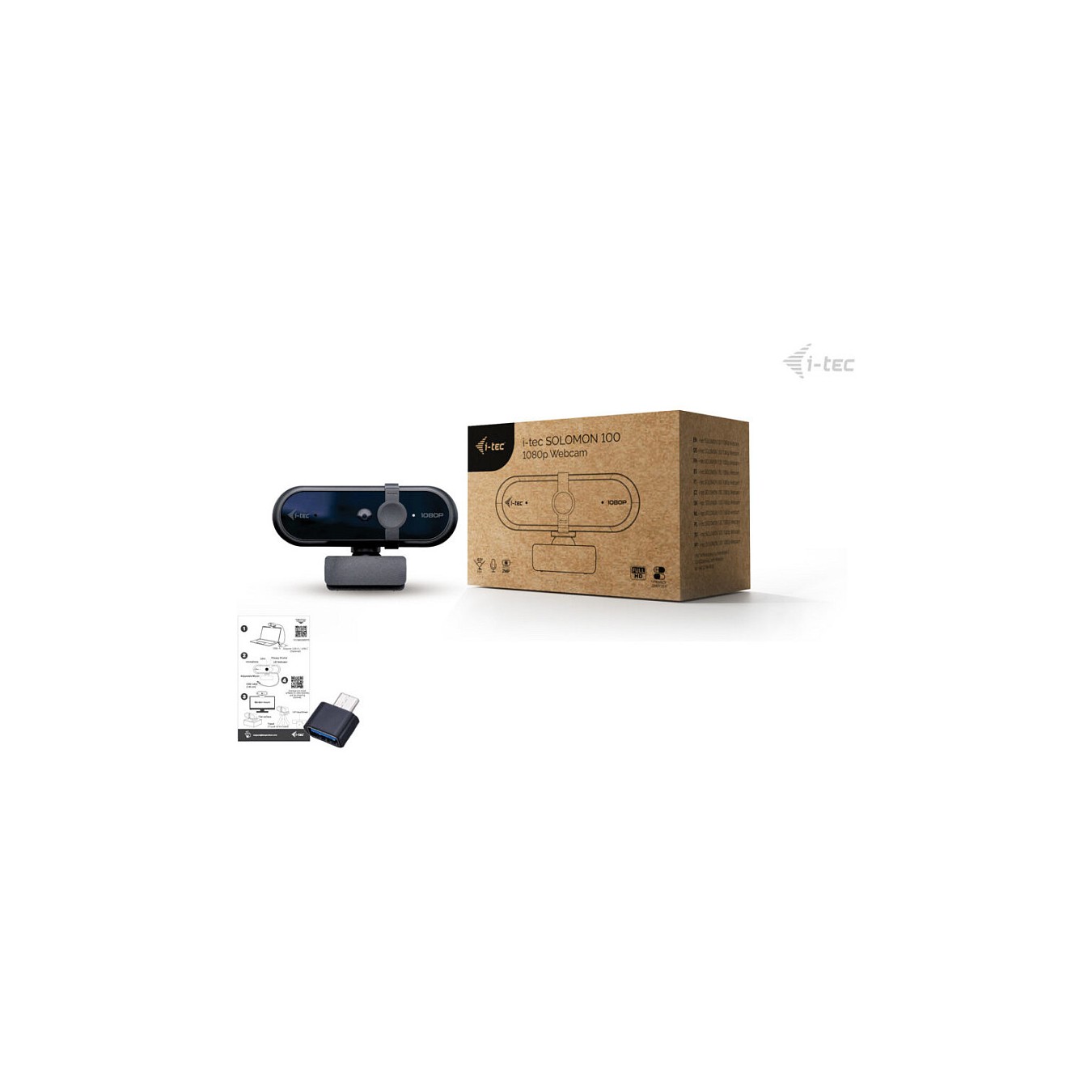 Buy I-TEC SOLOMON 100 1080p Webcam in Cyprus, Nicosia, Limassol, Larnaka, Pafos