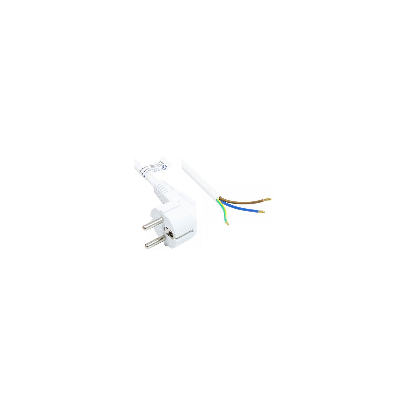 Buy Good Connections Schutzkontakt-St. gew. open end weiß 5m in Cyprus, Nicosia, Limassol, Larnaka, Pafos