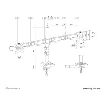 Buy Neomounts NERO DS60-600BL2 Monitorarm - schwarz in Cyprus, Nicosia, Limassol, Larnaka, Pafos