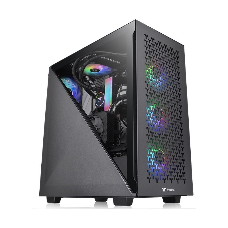 Buy Thermaltake Divider 300 TG Air - Mid Tower PC Case, Black, Tempered Glass, A... in Cyprus, Nicosia, Limassol, Larnaka, Pafos