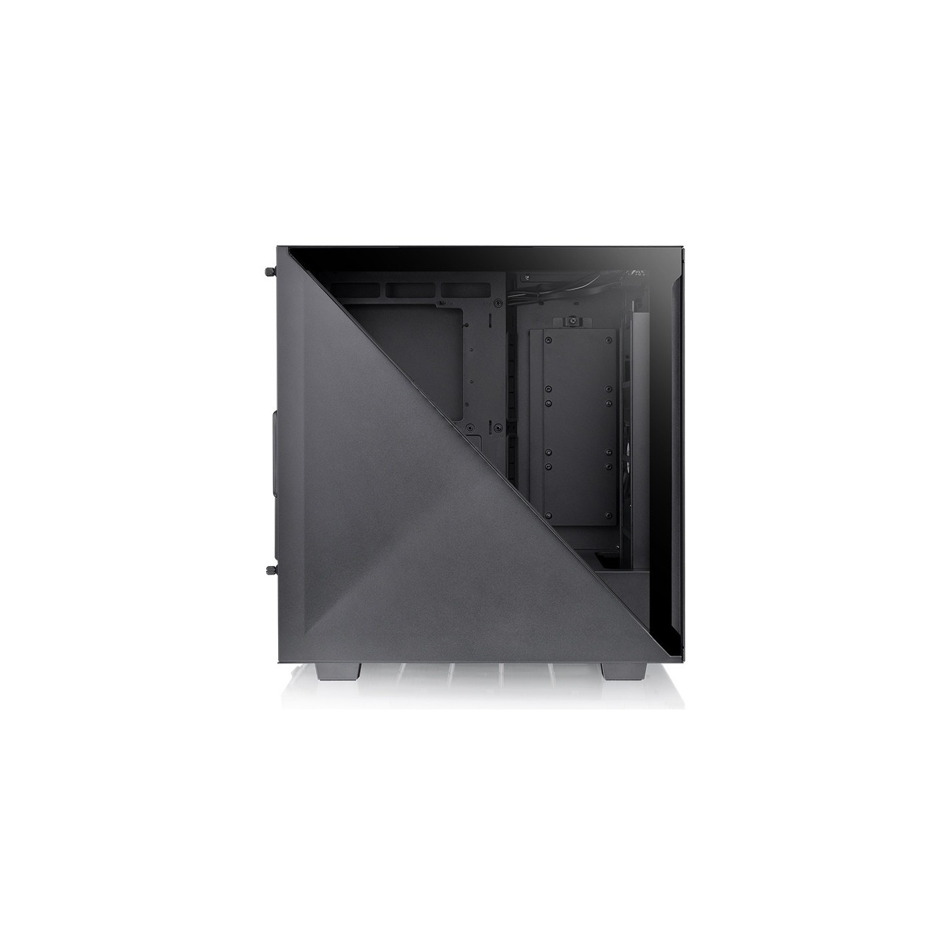 Thermaltake Divider 300 TG Air - Mid Tower PC Case, Black, Tempered Glass, ATX/mATX/Mini-ITX, USB-C