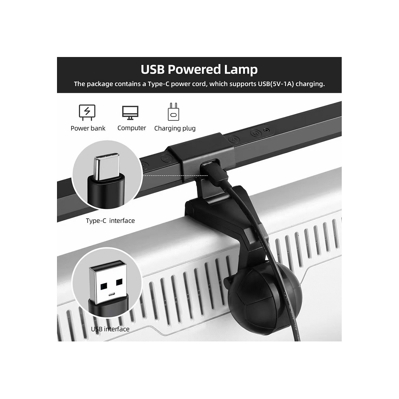 Buy EQUIP 245450 Monitor USB-LED-Leuchte mit Touch-Steuerung in Cyprus, Nicosia, Limassol, Larnaka, Pafos