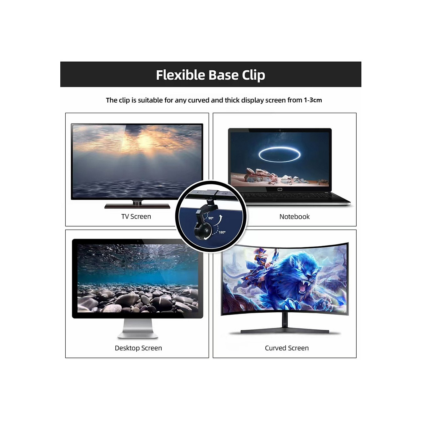 Buy EQUIP 245450 Monitor USB-LED-Leuchte mit Touch-Steuerung in Cyprus, Nicosia, Limassol, Larnaka, Pafos