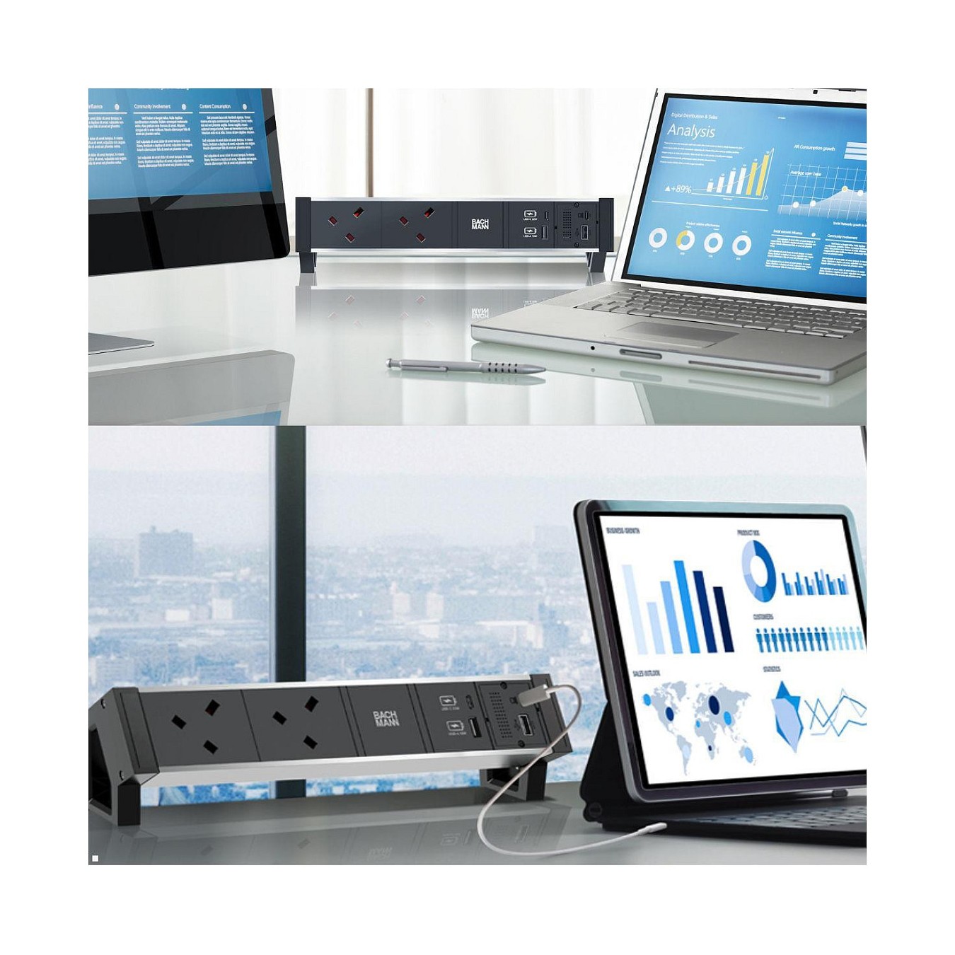 Buy BACHMANN Modul Portreplikator 2x USB, RJ45, Mini DisplayPort, USB-C, PowerDelivery 100W in Cyprus, Nicosia, Limassol, Larnak