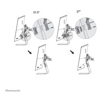 Buy NEOMOUNTS FPMA-VESAMAC2127 Adapter Plate VESA 75x75 und 100x100 kompatibel mit 21,5 bis 27Zoll Screens silber in Cyprus, Nic