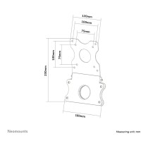Buy NEOMOUNTS FPMA-VESAMAC2127 Adapter Plate VESA 75x75 und 100x100 kompatibel mit 21,5 bis 27Zoll Screens silber in Cyprus, Nic