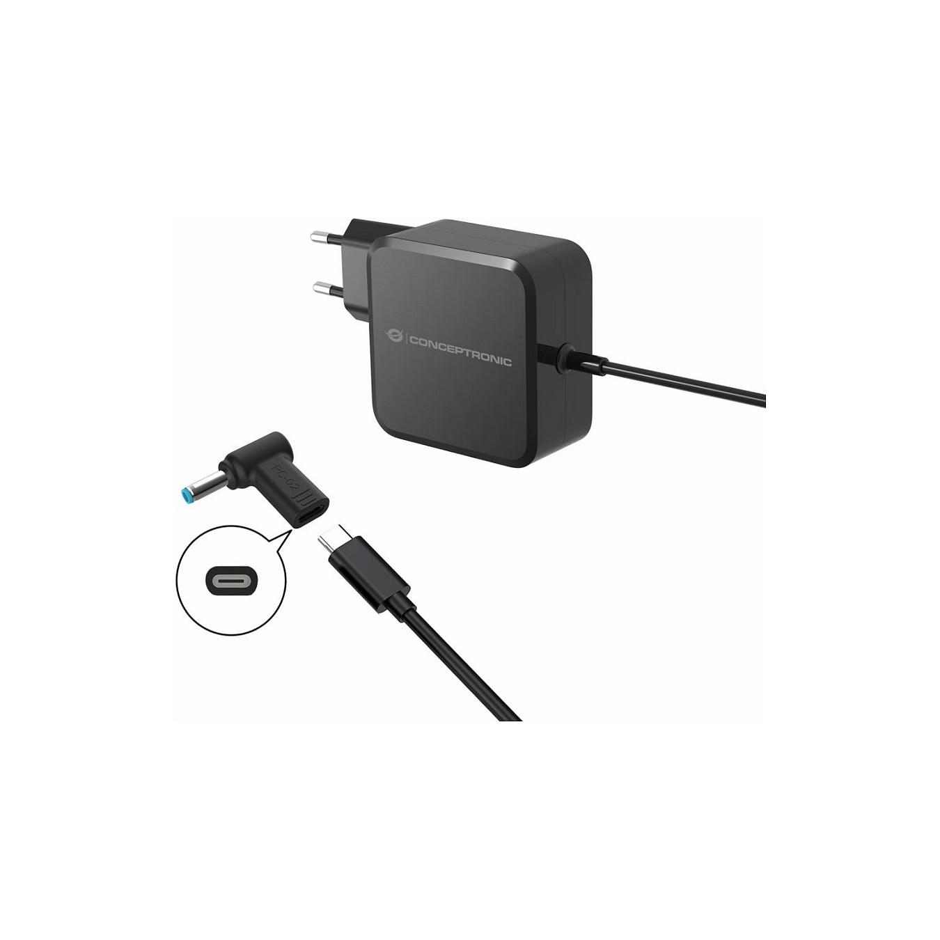 Buy CONCEPTRONIC USB-C PD100W- to Dell 4.5x3.0mm Adap.18-20V sw in Cyprus, Nicosia, Limassol, Larnaka, Pafos
