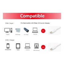 Buy Equip Kabel USB-C3.2- to C Gen1 PD60W St St 0.50m weiß in Cyprus, Nicosia, Limassol, Larnaka, Pafos
