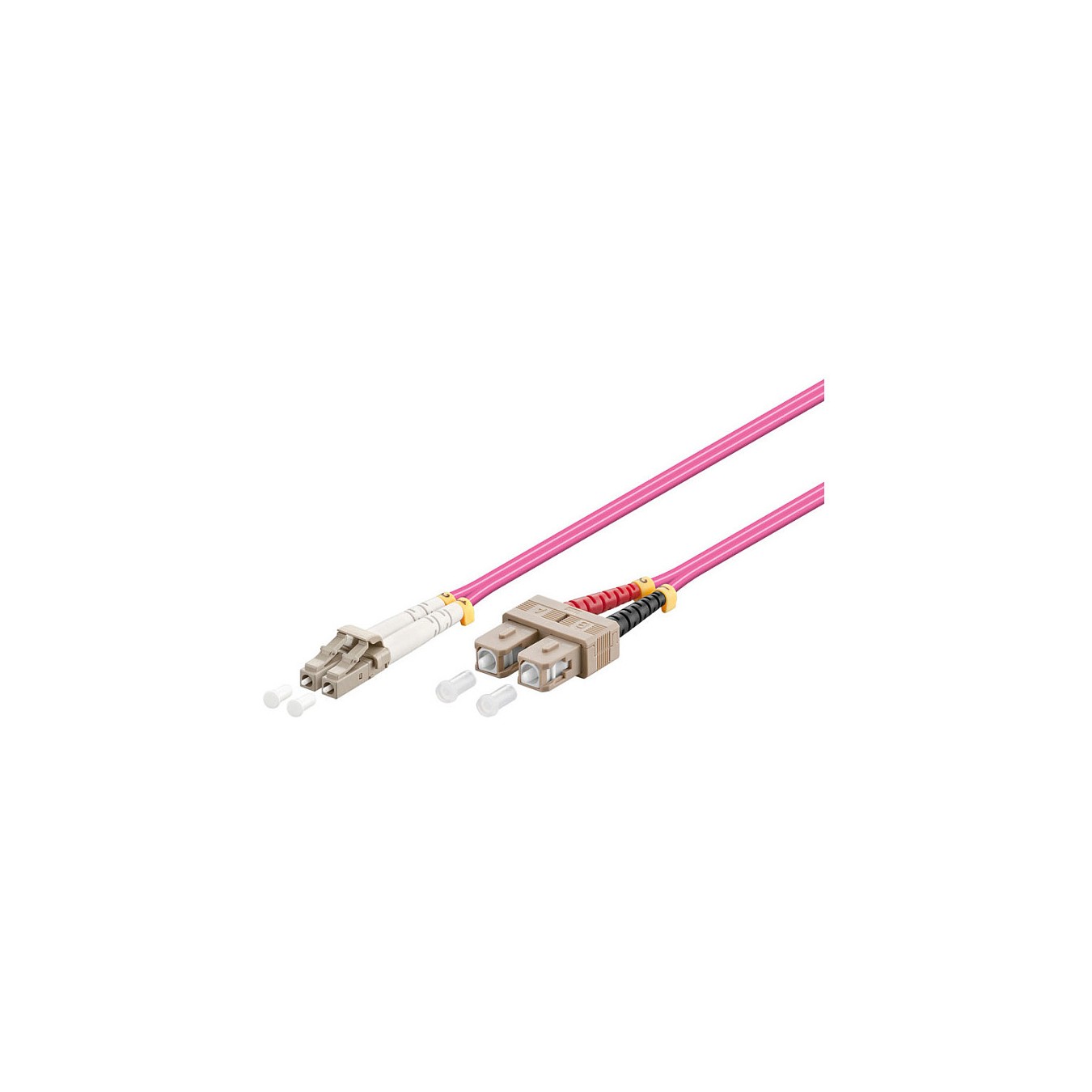 Buy Patchkabel LWL Duplex OM4 (Multimode, 50 125) LC SC, LSZH, austauschbare Polarität, 0,5m, Good Connections® in Cyprus, Nicos