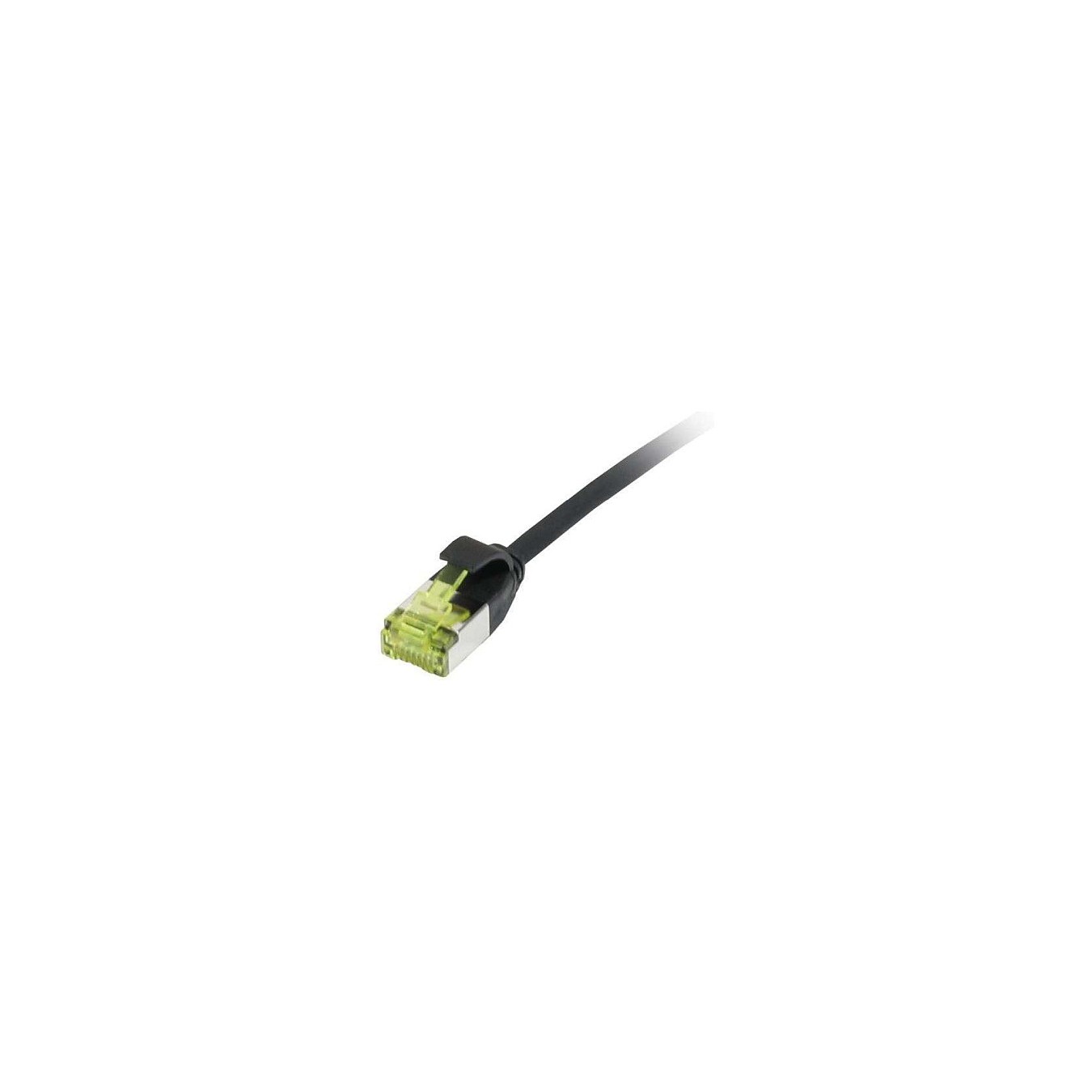 Buy Synergy21 Patchkabel RJ45, CAT6A 500Mhz, 0,25m, schwarz, U FTP, slimline rund d3,8mm, TPE LSZH(Superflex), AWG32, mi... in C