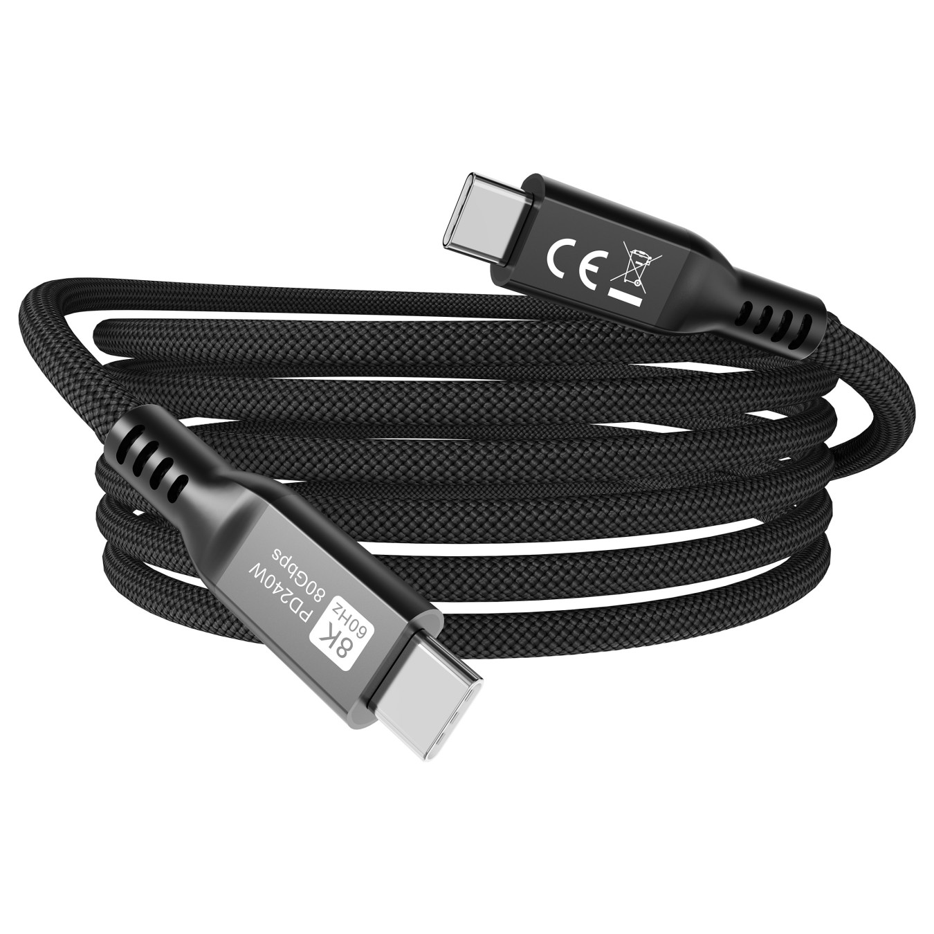 Buy Equip Kabel USB-C4.0- to C 80Gbps PD240W St St 2.00m schwarz in Cyprus, Nicosia, Limassol, Larnaka, Pafos