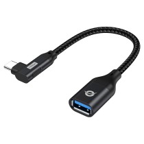Buy CONCEPTRONIC Adapter USB-C3.2 90°- to USB-A3.0 10Gbs 0.15m sw in Cyprus, Nicosia, Limassol, Larnaka, Pafos