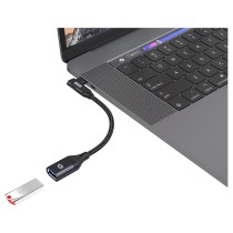 Buy CONCEPTRONIC Adapter USB-C3.2 90°- to USB-A3.0 10Gbs 0.15m sw in Cyprus, Nicosia, Limassol, Larnaka, Pafos