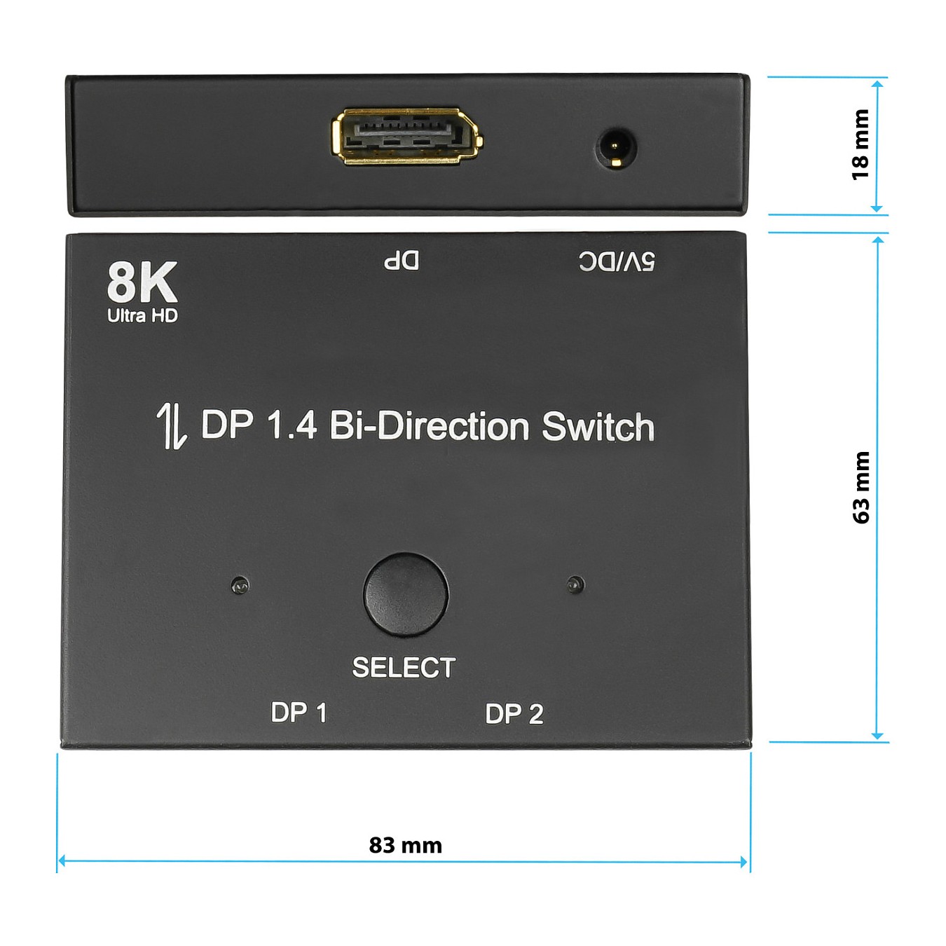 Buy Good Connections DP1.4 Switch 2-fach bidirektional 8K@30Hz in Cyprus, Nicosia, Limassol, Larnaka, Pafos