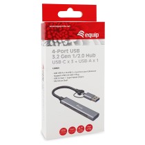 Buy 4-Port USB-C3.2-Hub- to 3xUSB-C USB-A +USB-A Adapt.10Gbps in Cyprus, Nicosia, Limassol, Larnaka, Pafos