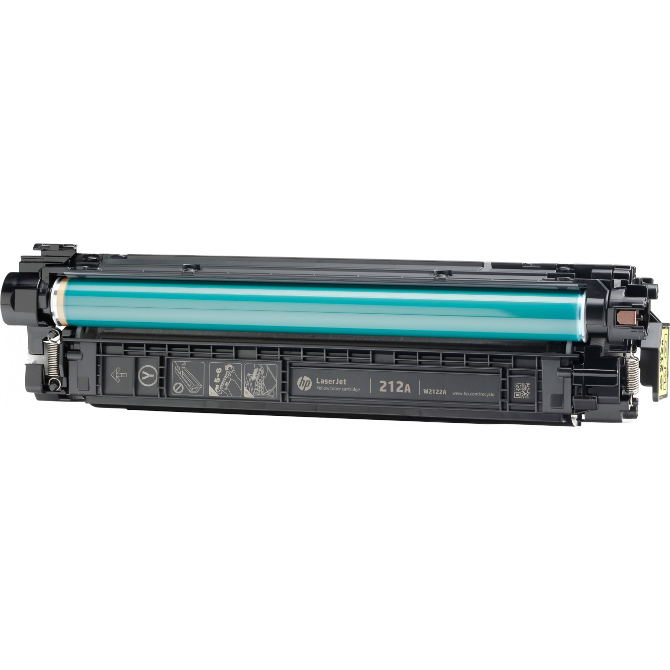 HP 212A (W2122A) Original Yellow Toner Cartridge - Up to 4,500 Pages, for LaserJet Enterprise M554/M555/M578