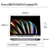 Buy HP ENVY x360 14-fc0179ng CU7 155U 32GB 1TBSSD W11 Home Touch in Cyprus, Nicosia, Limassol, Larnaka, Pafos