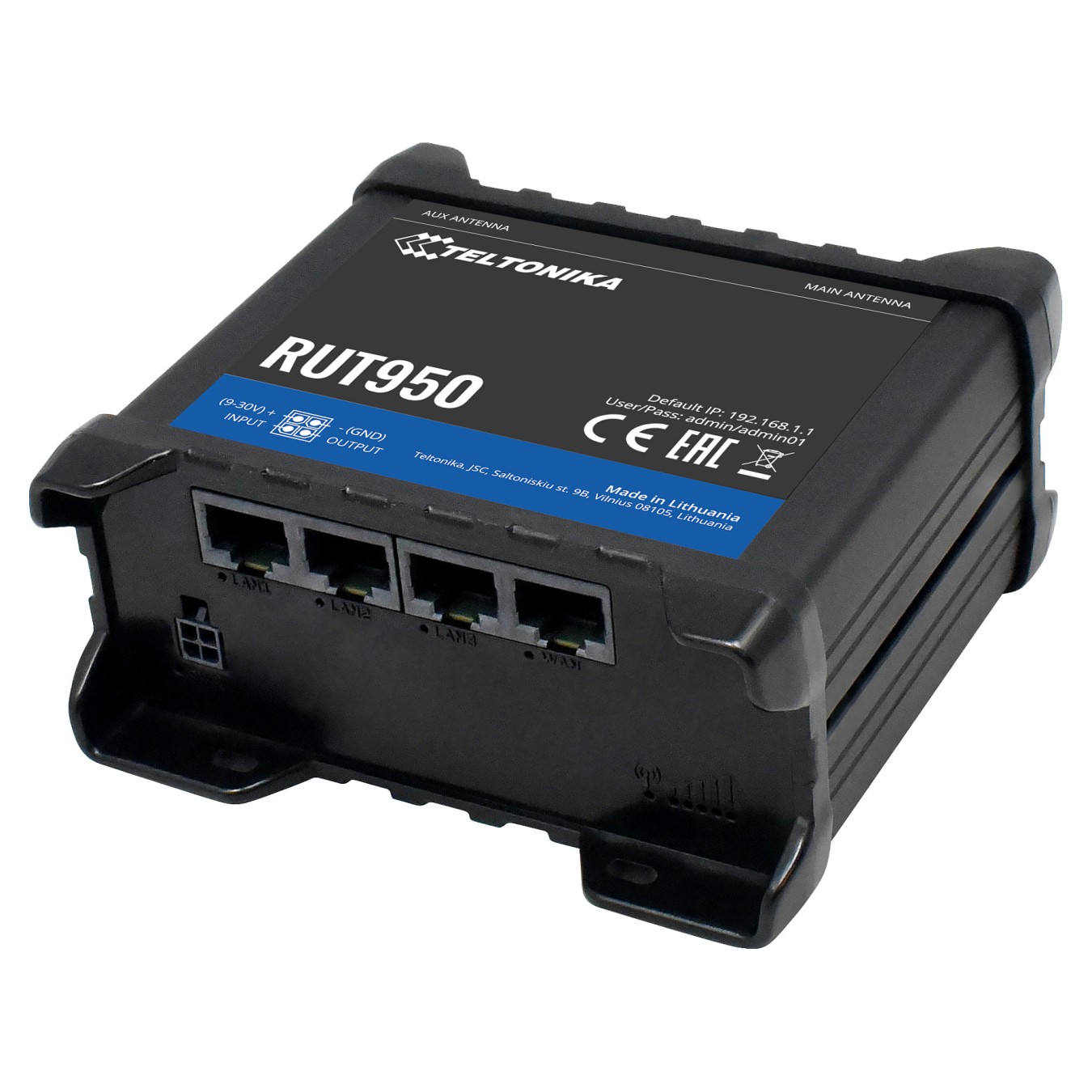 Buy Teltonika RUT950 Industrial Dual SIM LTE Wifi Router in Cyprus, Nicosia, Limassol, Larnaka, Pafos
