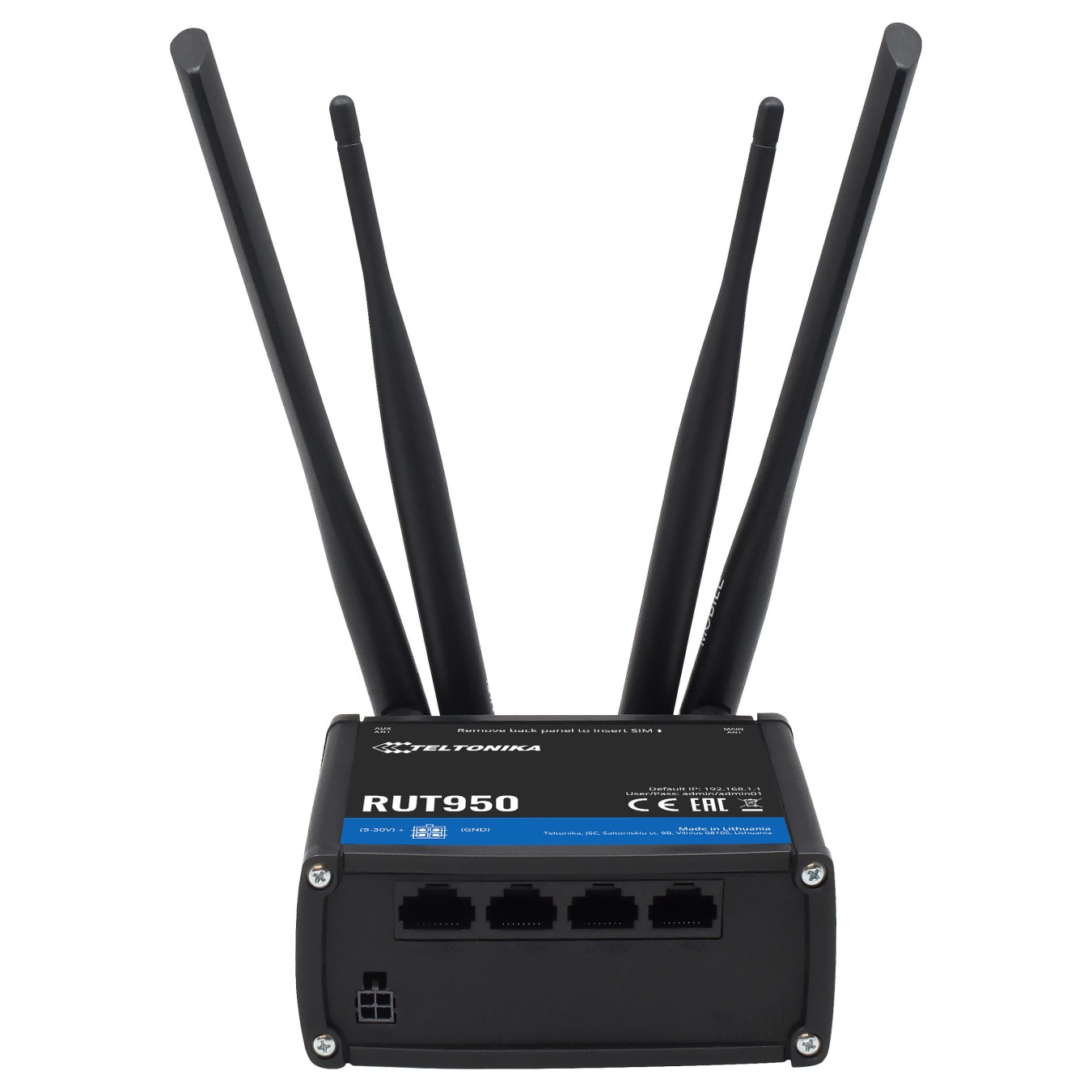 Buy Teltonika RUT950 Industrial Dual SIM LTE Wifi Router in Cyprus, Nicosia, Limassol, Larnaka, Pafos