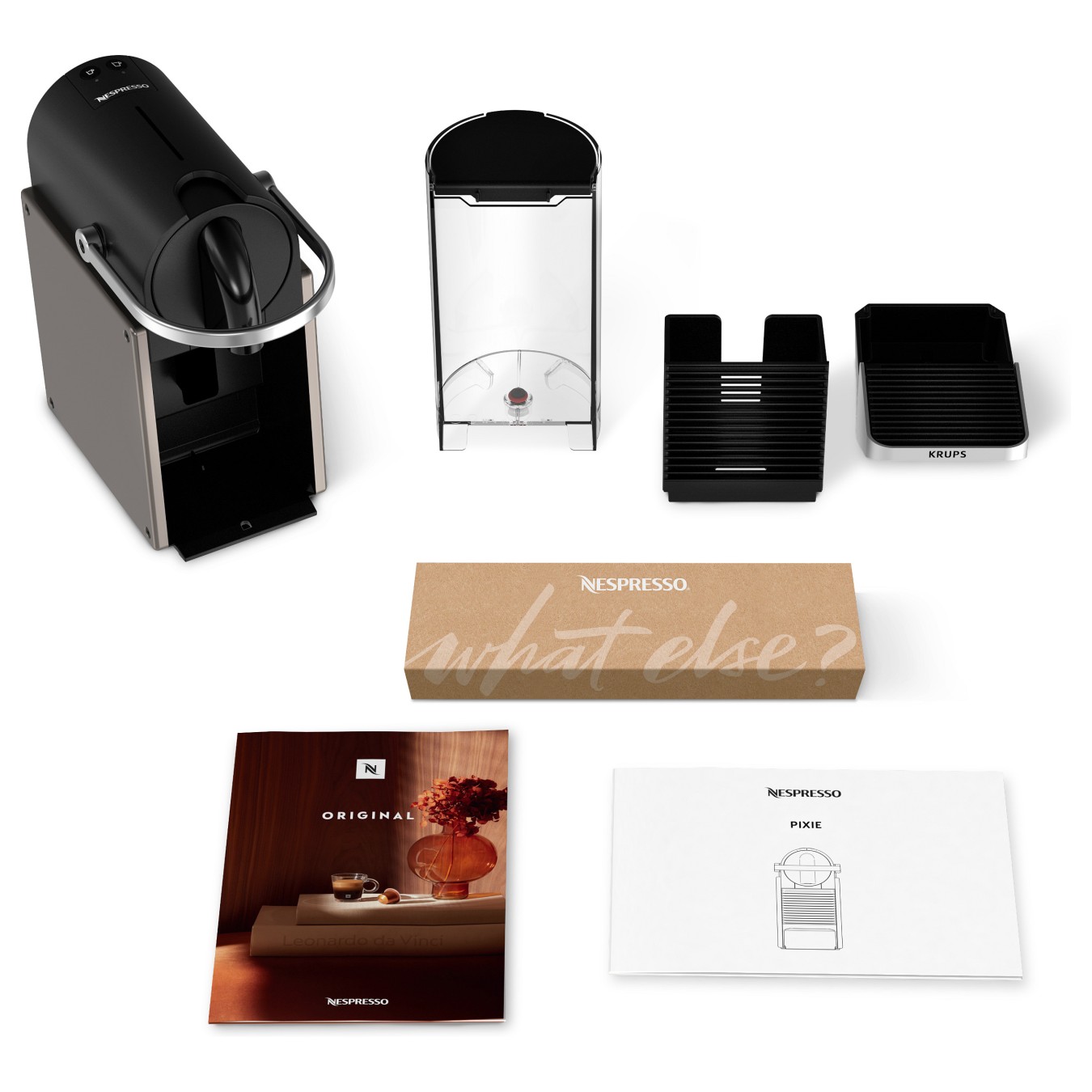 Buy Nespresso XN 306 T Pixie Coffee Machine titan by Krups in Cyprus, Nicosia, Limassol, Larnaka, Pafos