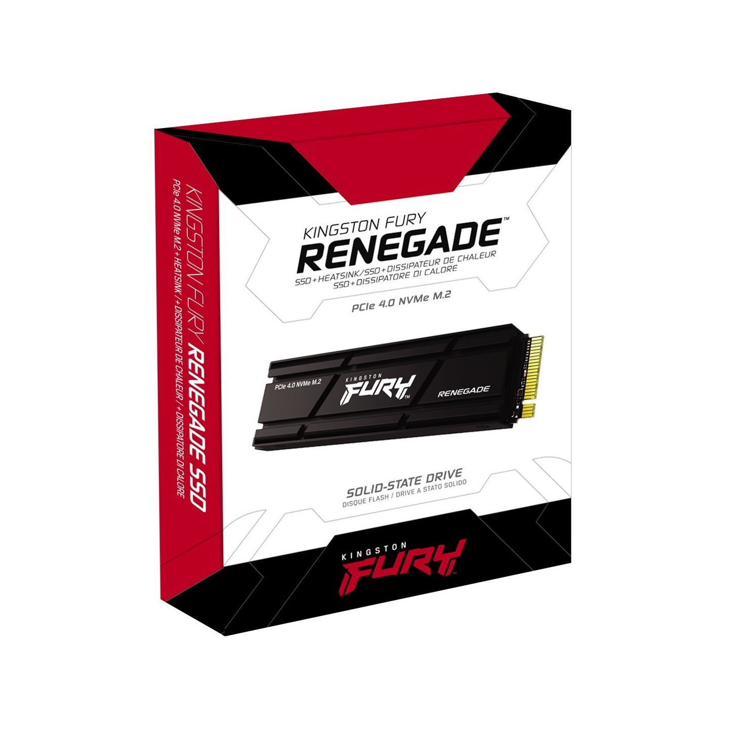 Kingston FURY Renegade 4TB M.2 2280 NVMe SSD - PCIe 4.0 x4 7300 MB/s w/ Heatsink (Boxed) — Buy in Cyprus with Fast Delivery