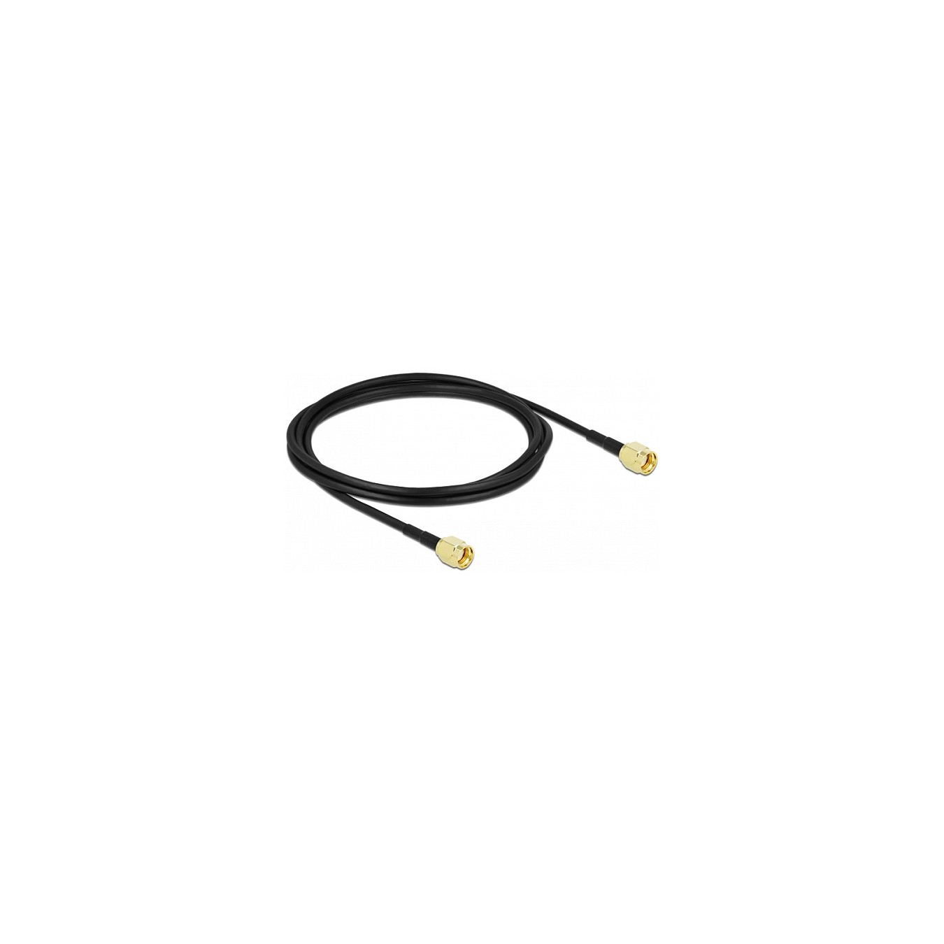 Buy Delock Antennenkabel RP-SMA Stecker zu RP-SMA Stecker LMR CFD100 2 m low loss in Cyprus, Nicosia, Limassol, Larnaka, Pafos