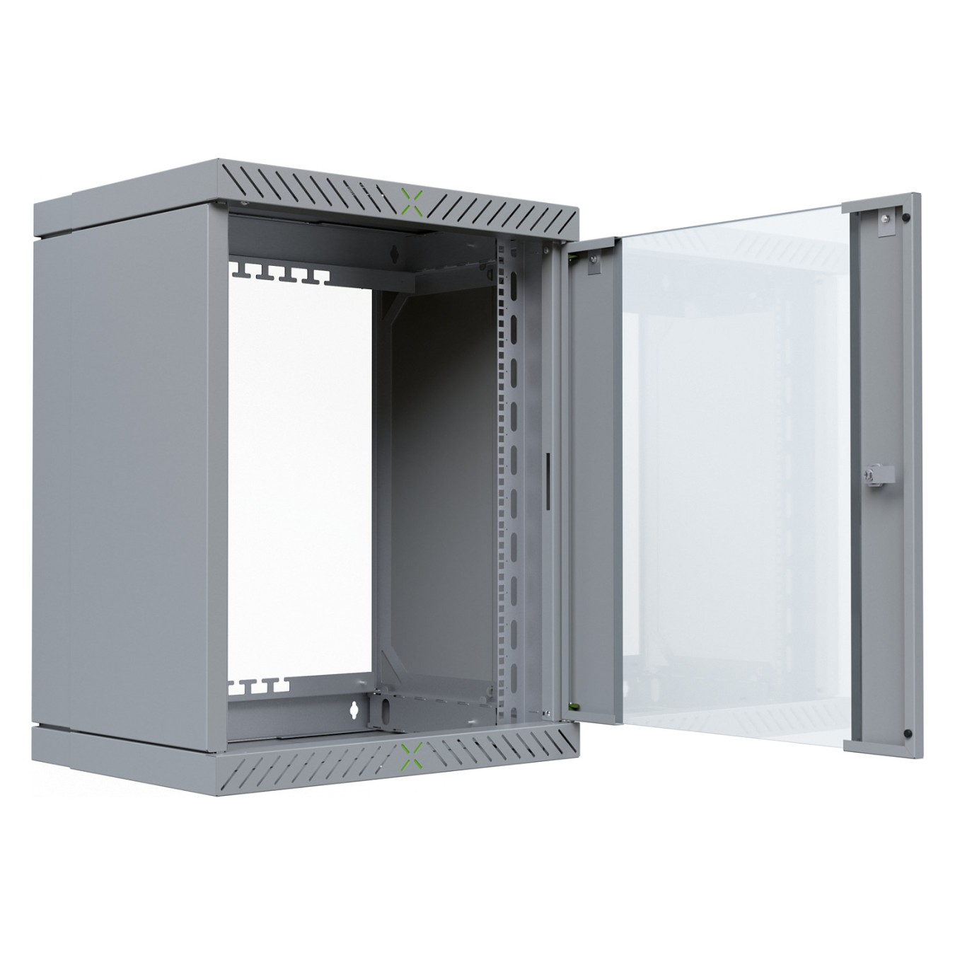 Buy 19' Wandgehäuse X-Rack mit Glastür 400-600mm 15HE grau in Cyprus, Nicosia, Limassol, Larnaka, Pafos