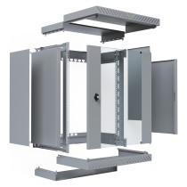 Buy 19' Wandgehäuse X-Rack mit Glastür 400-600mm 15HE grau in Cyprus, Nicosia, Limassol, Larnaka, Pafos