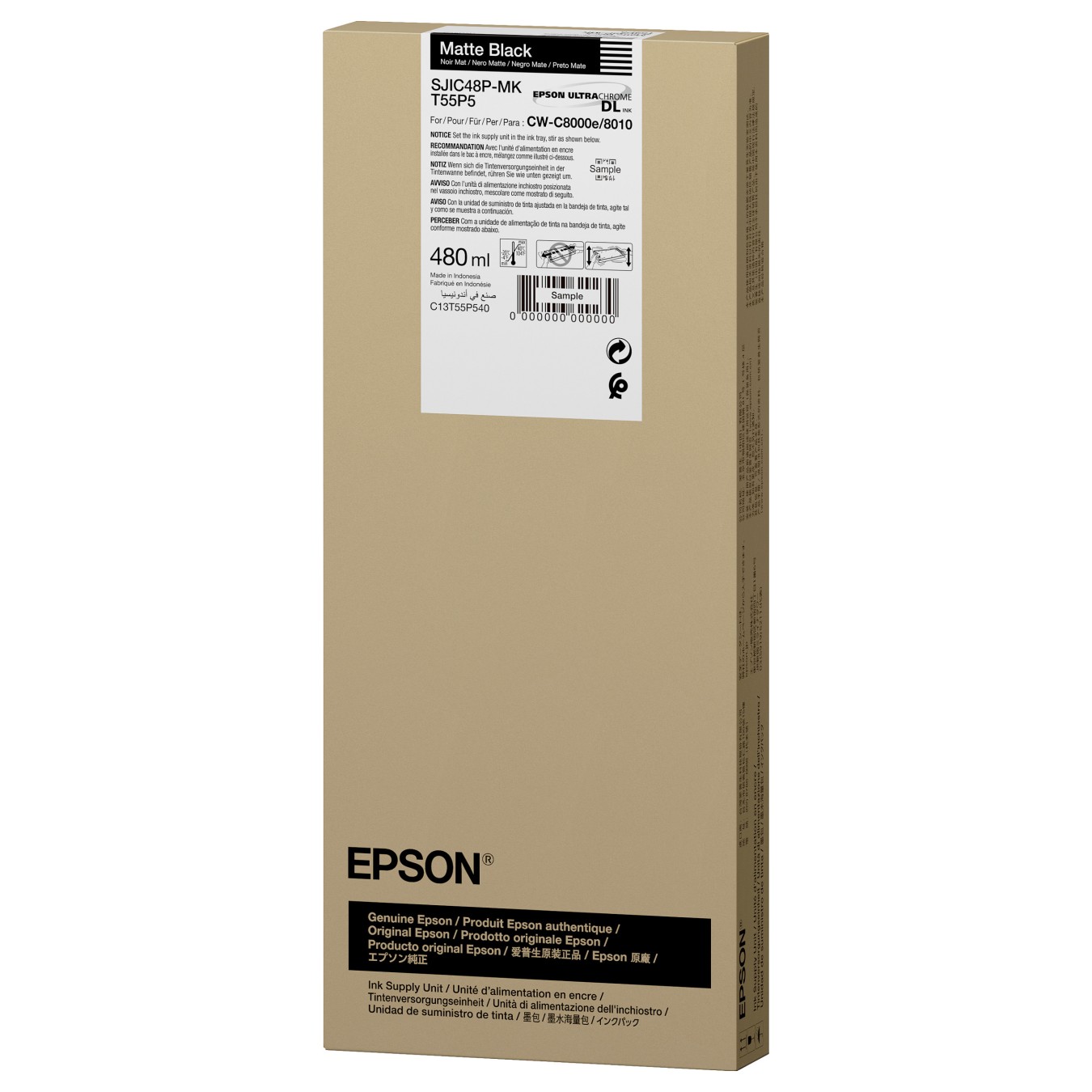 Buy EPSON Tinte schwarz (matt) 480ml CW C8000 in Cyprus, Nicosia, Limassol, Larnaka, Pafos