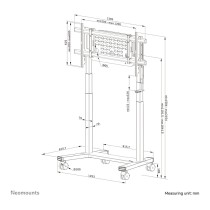 Buy Neomounts FL55-975BL1 MOVE Lift XL motorisierter Rollwagen in Cyprus, Nicosia, Limassol, Larnaka, Pafos