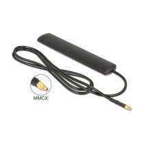 Buy DELOCK LTE Antenne MMCX Stecker 3 dBi omnidirektional starr schwarz Klebemontage in Cyprus, Nicosia, Limassol, Larnaka, Pafo