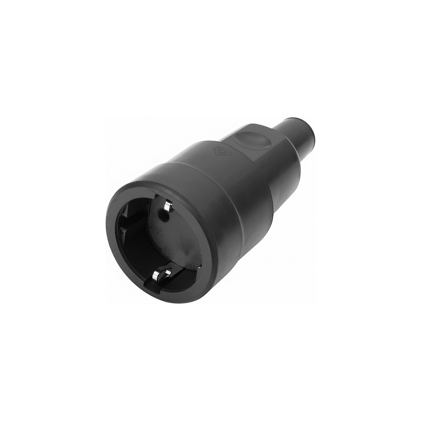 Buy BACHMANN Vollgummikupplung CEE7 3 Vollgmmi IP44 VDE, Knickschutz montierbar, schwarz in Cyprus, Nicosia, Limassol, Larnaka, 