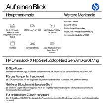 Buy HP OmniBook X Flip 16-ar0177ng RYZ AI 7 350 32GB 1TBSSD W11 Home Touch in Cyprus, Nicosia, Limassol, Larnaka, Pafos