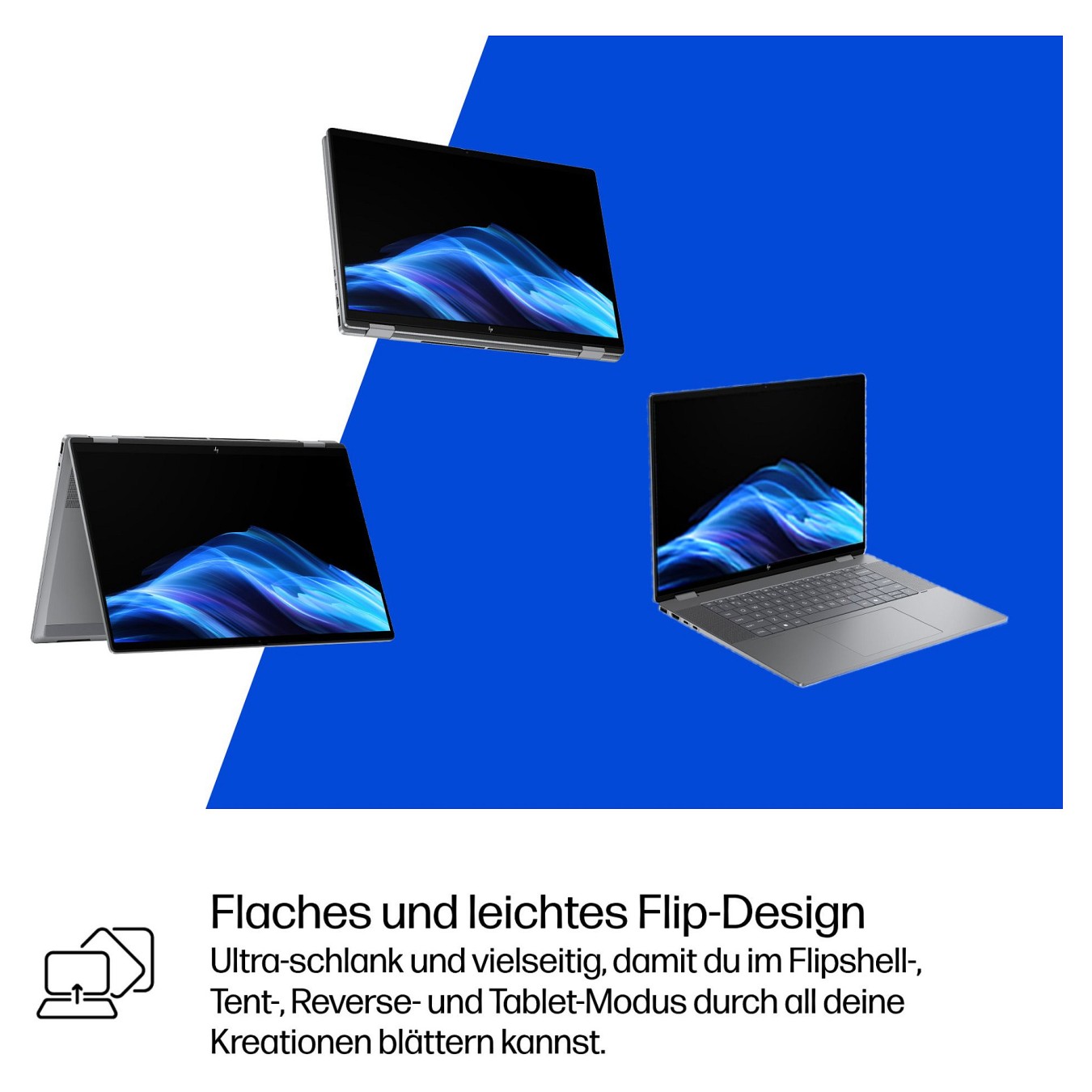Buy HP OmniBook X Flip 16-ar0177ng RYZ AI 7 350 32GB 1TBSSD W11 Home Touch in Cyprus, Nicosia, Limassol, Larnaka, Pafos