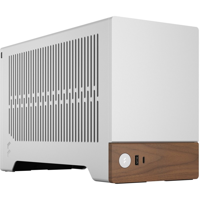 Fractal Design Terra Mini-ITX SFF Case - Silver Aluminium/Walnut (Boxed) — Buy in Cyprus with Fast Delivery