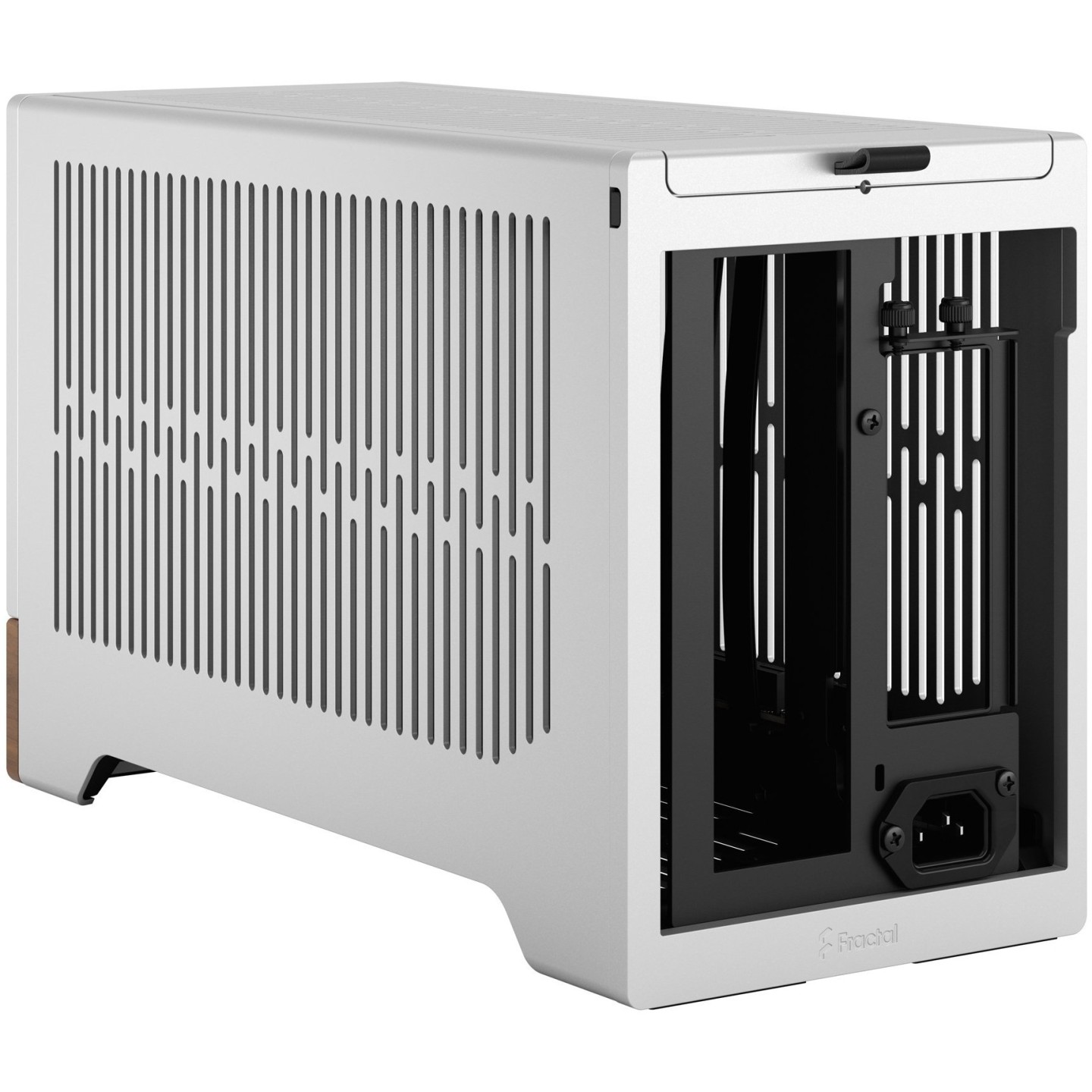 Fractal Design Terra Mini-ITX SFF Case - Silver Aluminium/Walnut (Boxed) — Buy in Cyprus with Fast Delivery